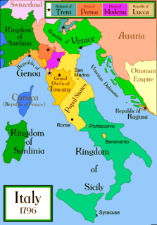Italy in the 1700's. 