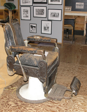 Voctorian barber chair. 